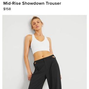 NWT ALO Yoga Mid-Rise Showdown Trousers in Black, Size Large